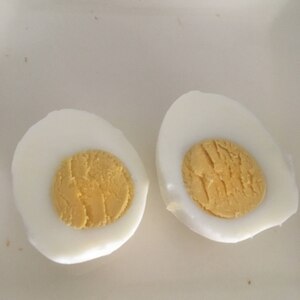 固めゆで卵作り方